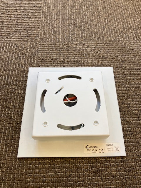 Icone Swing 1 LED Surface Mounted White Square Downlight - ID 6624 - EX-DISPLAY