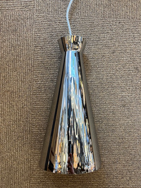 Balintore Satin Nickel and Smoked Glass Single Pendant ID 6826 - EX-DISPLAY