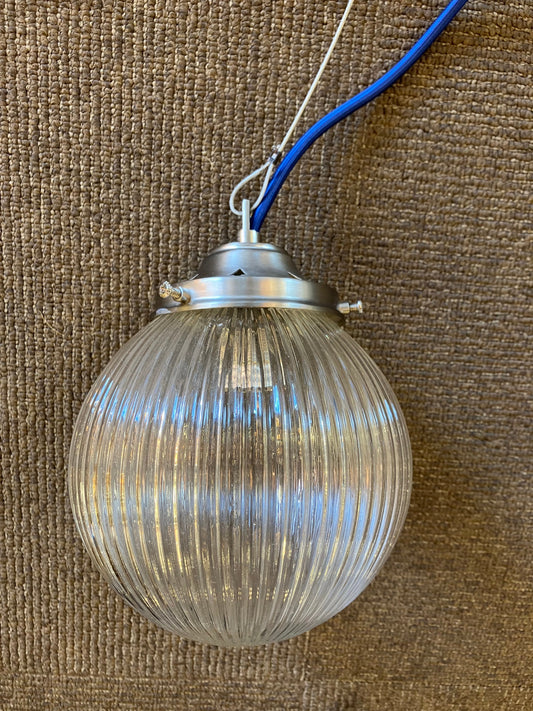 Small Bespoke Prismatic Glass Pendant - EX-DISPLAY