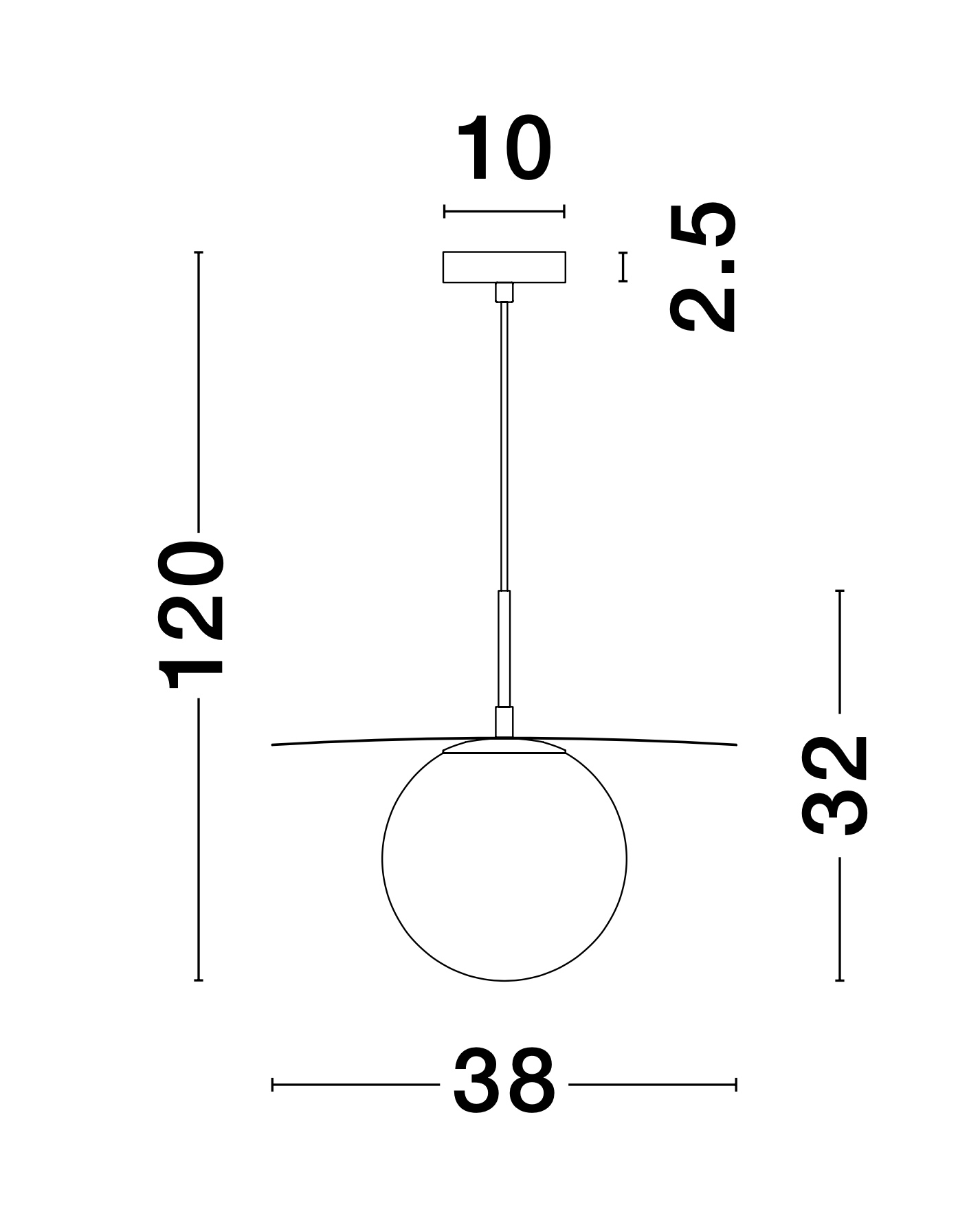 OBB Clear Opal Glass & Gold Finish Pendant - ID 10012 - BOXED CLEARANCE MODEL