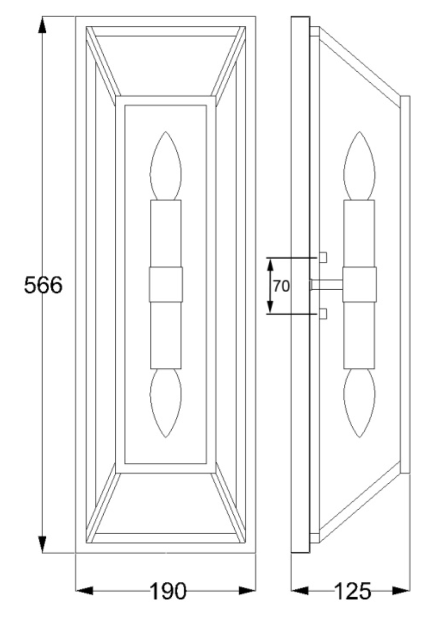 Bermondsey Bronze Wall Light - ID 7073