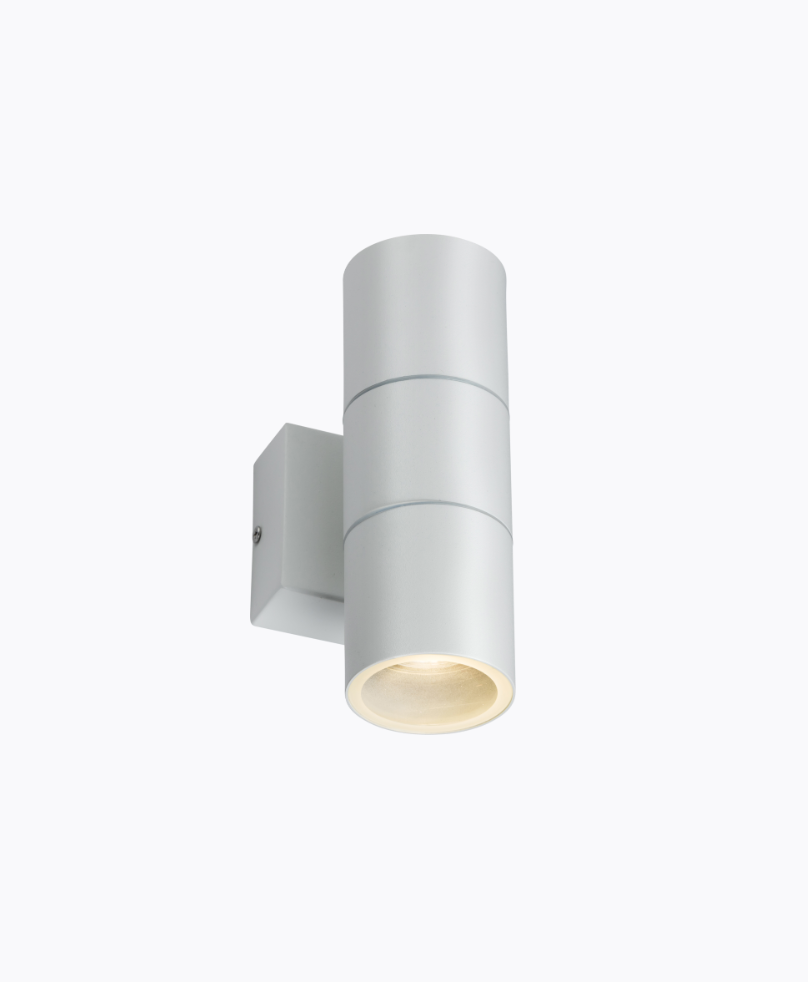 Exterior Up & Down 2xGU10 Wall Light White IP54 - ID 12613