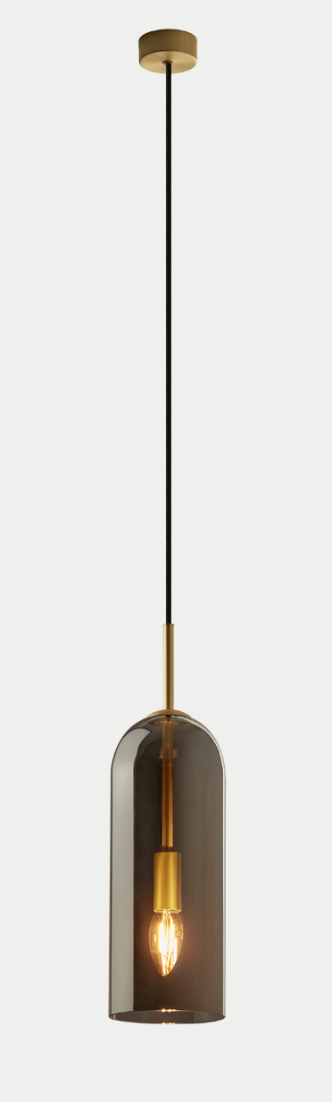 FOG Small Pendant in Frosted or Smoked Glass - ID 9939 ID 9940