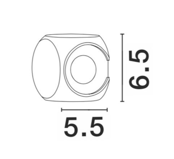 Zavi Miniature Up & Down Wall Light Black - ID 13050