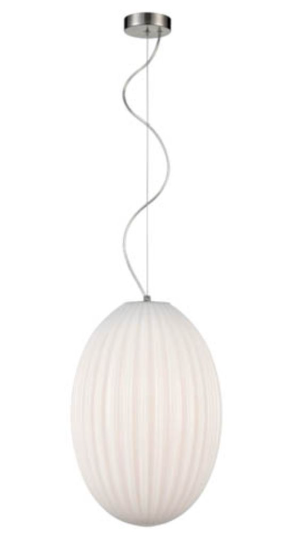ALMO Opal/White Glass Pendant Large - ID 11044