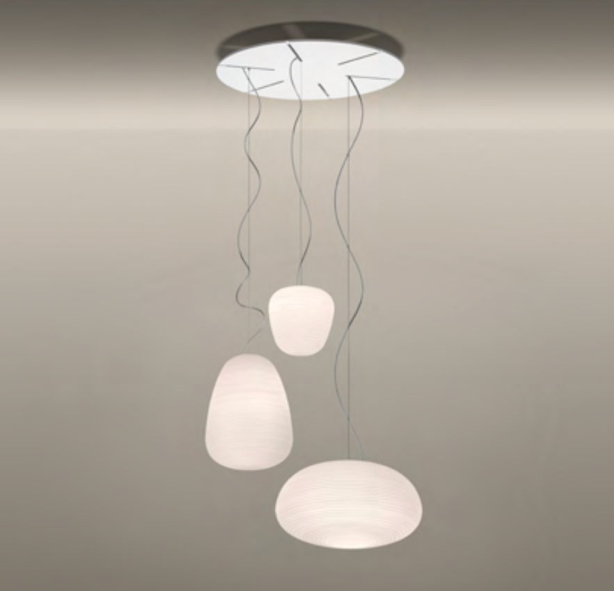 Foscarini Round Multiple Canopy White 50cm diameter