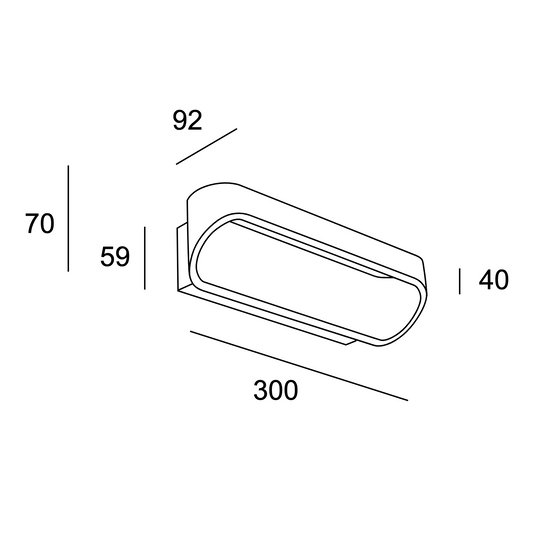 LEDS-C4 OVAL Wall Light - ID 12344 - EX-DISPLAY