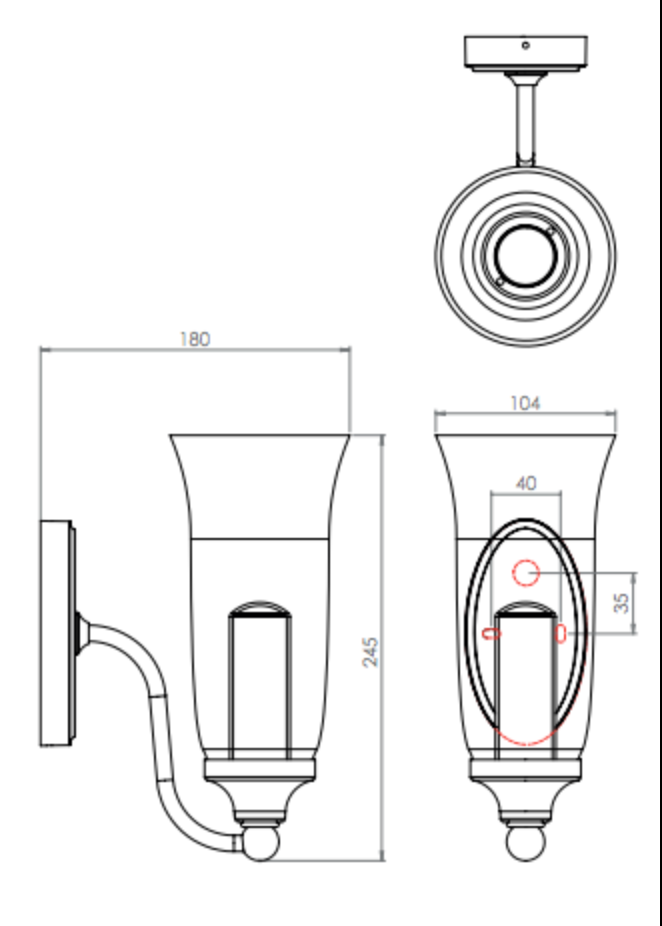 Astro BIARRITZ Polished Chrome & Glass Bathroom Wall Light - ID 5045 - CLEARANCE