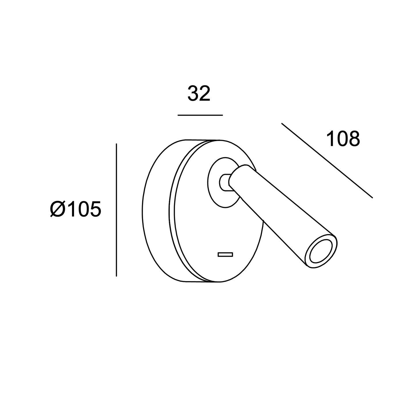 LEDS-C4 GAMMA Matt White & Gold Reading / Bedroom Wall Light - ID 8191 - EX-DISPLAY