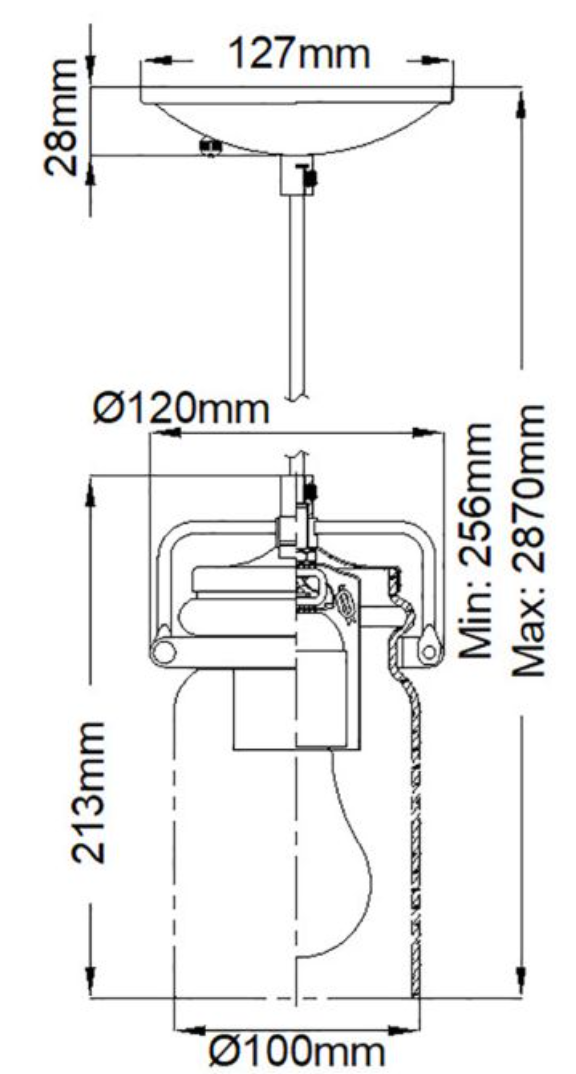 Aldgate Bronze Mini Pendant Light - ID 7184