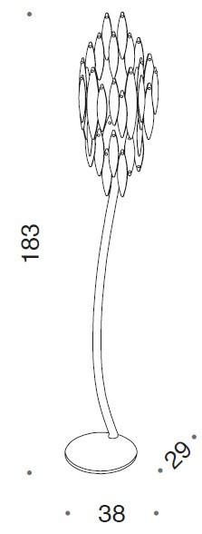 Castlenau Murano Glass Floor Lamp - ID 8029