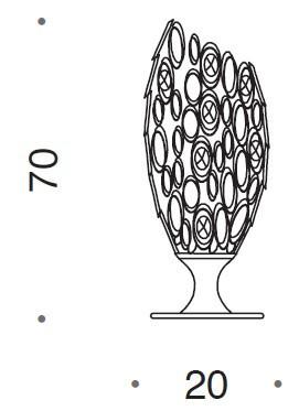 Canning Large Table Lamp 70cm - ID 8164