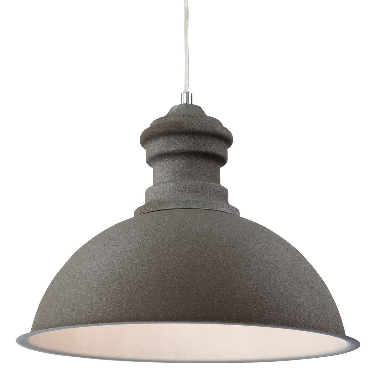 Aztec Rough Sand Concrete Single Pendant - London Lighting
