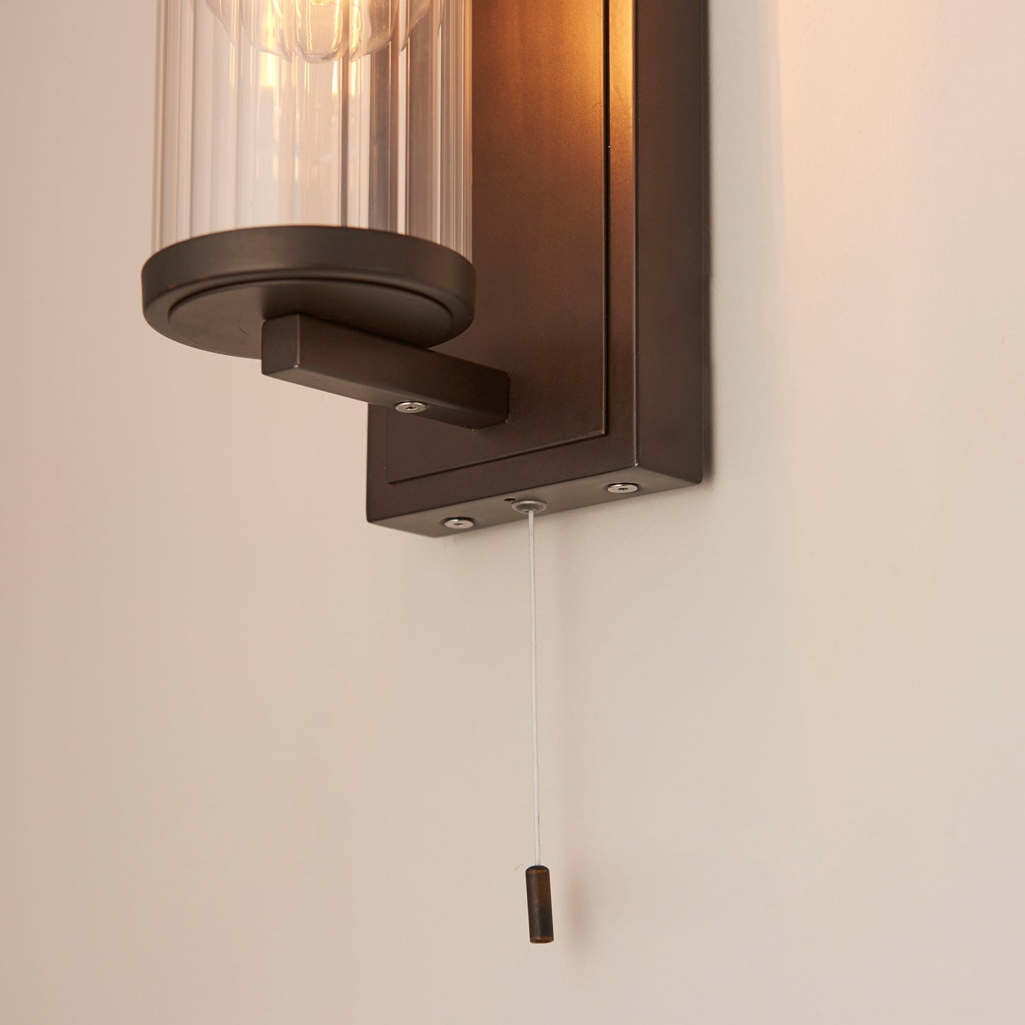 Cylinder Dark Bronze Bathroom Wall Light - ID 11672