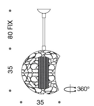 Twister 4 Light Suspension Pendant Light