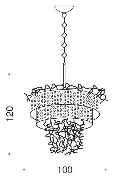 Groovy 12 Light Circular Chandelier