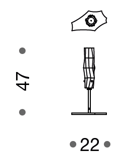 Becton Murano Glass Single Light Table Lamp - ID 8051