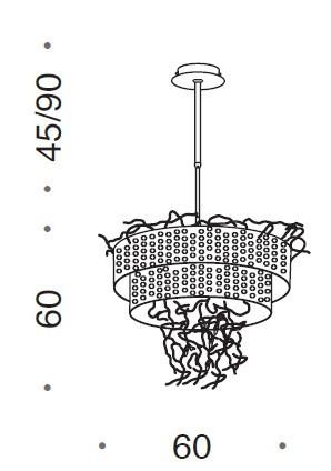 Groovy 10 Light Circular Chandelier