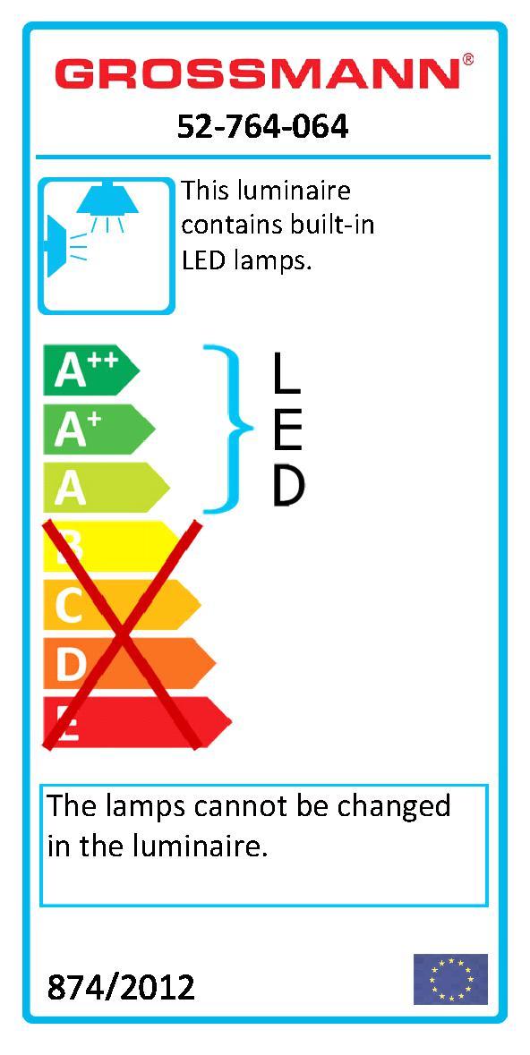 Grossmann Vita 52-764-064 Chrome Wall/Ceiling Light - ID 5171 - CLEARANCE