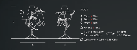 Serip Fascinium 3 Bespoke Table Lamp - London Lighting - 2