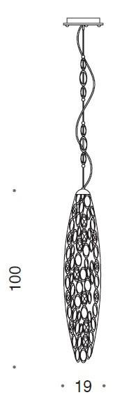 Canning Suspension Pendant with LED in Base - ID 8198