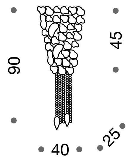 Lisson Large Wall Light 90cm in height - ID 8135