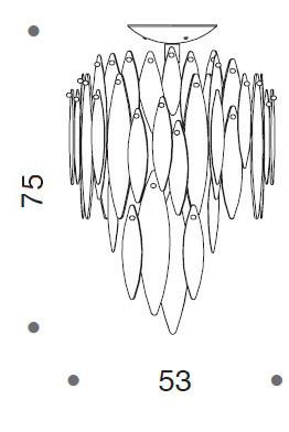 Castlenau Small Murano Glass Ceiling Light - ID 8018