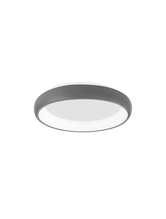 ALB Sandy Grey Aluminium & Acrylic Dimmable Inner Light Ring Flush Small - ID 10388