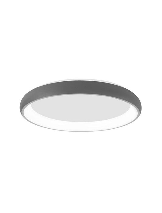 ALB Sandy Grey Aluminium & Acrylic Dimmable Inner Light Ring Flush Medium - ID 10385