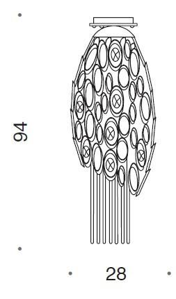 Canning Large Ceiling Light with LED in Base - ID 8162