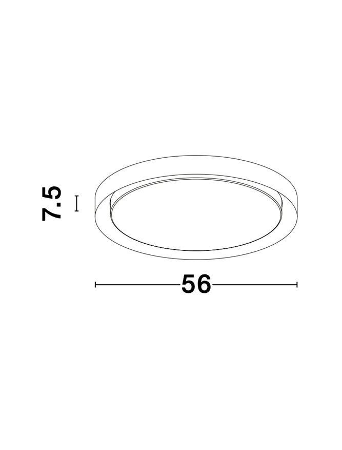 TRO Diffused Gold Leaf Aluminium Large Ceiling Light - ID 10599