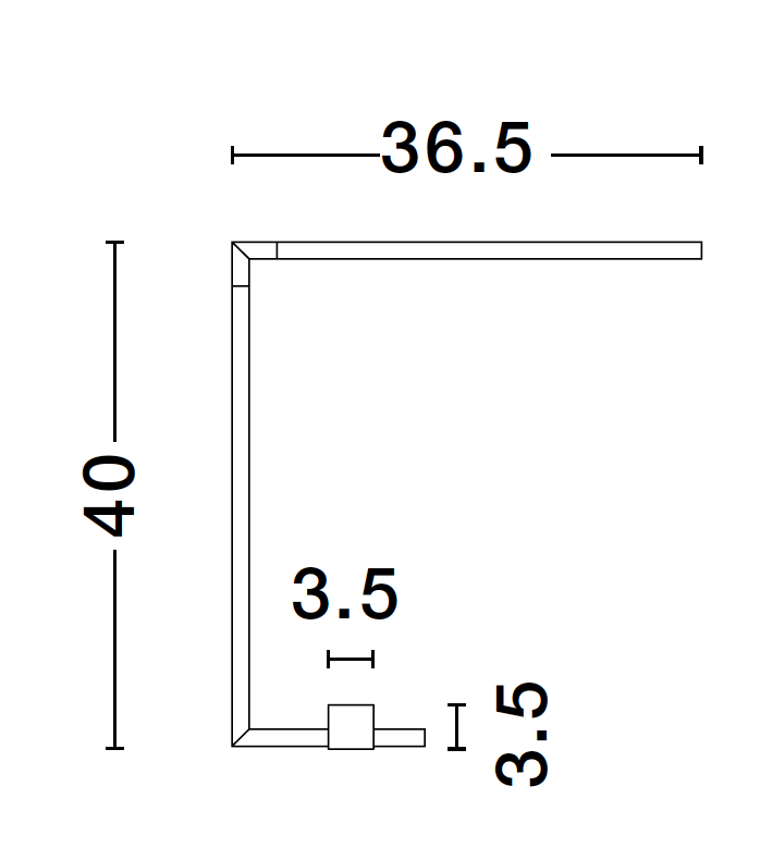 RAC Black Metal & Acrylic Tubular Adjustable Table Light - ID 10132