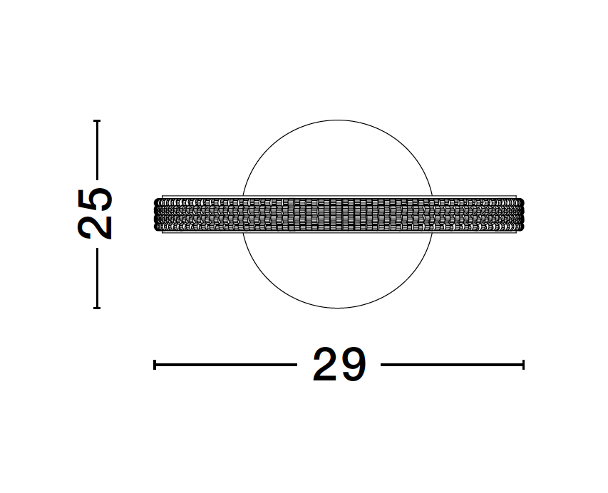 NAG Table Lamp In Sandy Black Aluminium & Acrylic - ID 10234