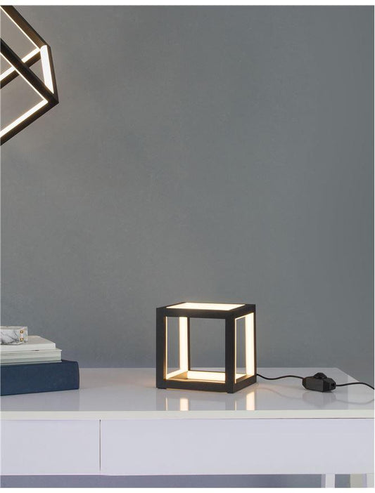 GAB Sandy Black Aluminium & Silicone Table Lamp - ID 10187