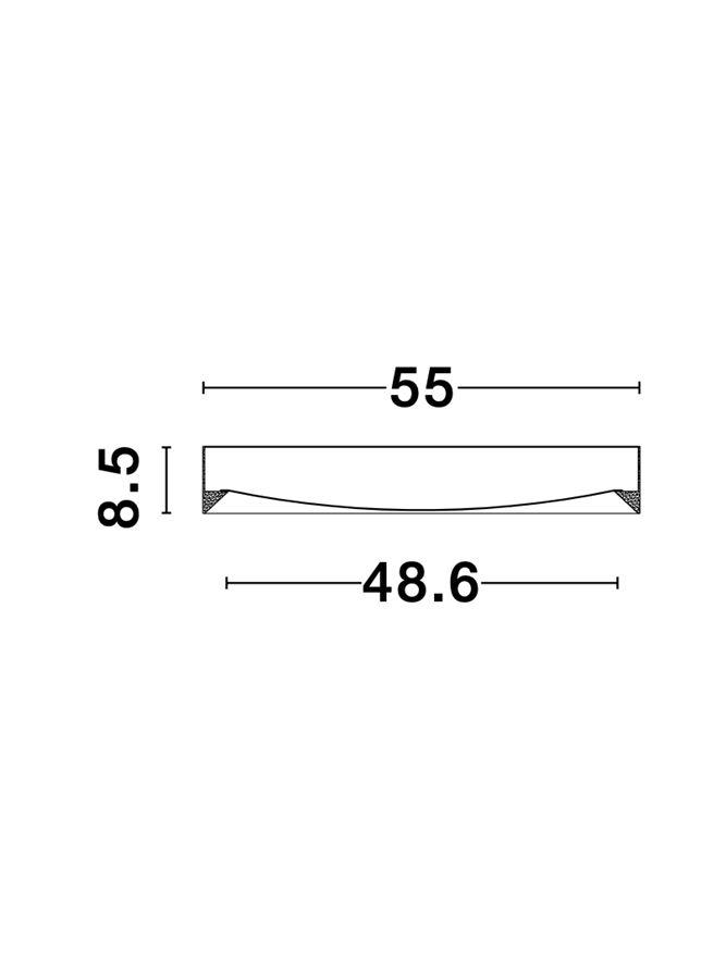 LUT Diffused Sandy White Aluminium Domed Ceiling Light - ID 10593