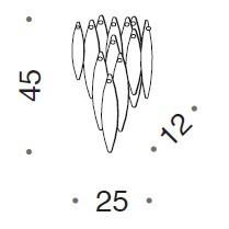 Castlenau Small Murano Glass Wall Light - ID 8036