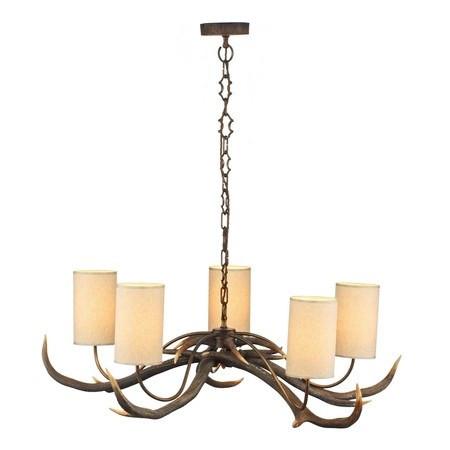 Antler Rustic 5 Lights Pendant Light - London Lighting - 1