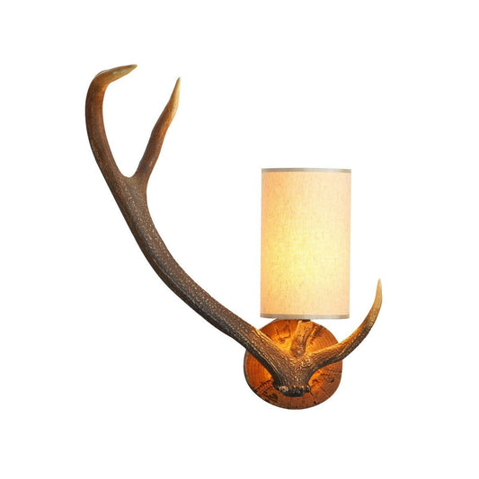Antler Rustic Left Hand Wall Light - London Lighting - 1