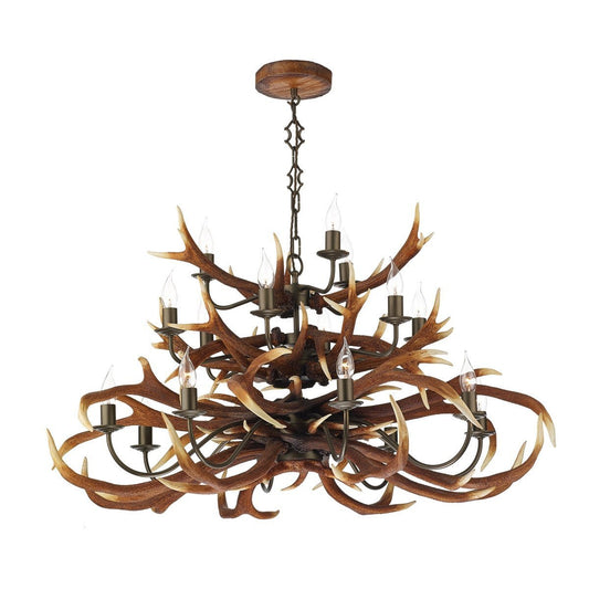 Antler Rustic 17 Lights Pendant Light - London Lighting - 1