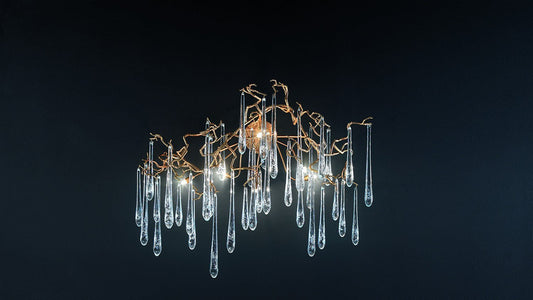 Serip Aqua Horizontal Bespoke Wall Sconce - London Lighting - 1