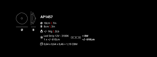 Serip Nenufar Bespoke Wall Sconce Small - London Lighting - 2