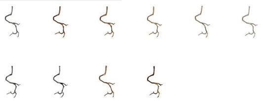 Serip Aqua 8 Lamp Horizontal Organic Bespoke Chandelier - London Lighting - 2