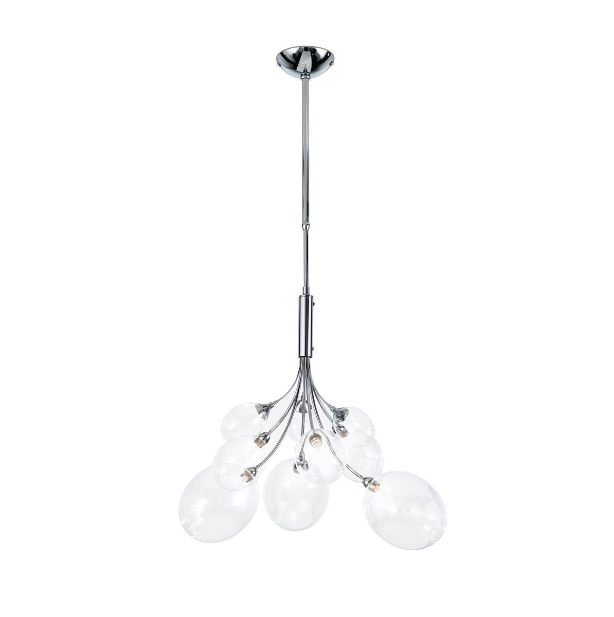 Ballon Bespoke Italian Flowing 6 Lamp Suspension with Blown Glass - Colour Options