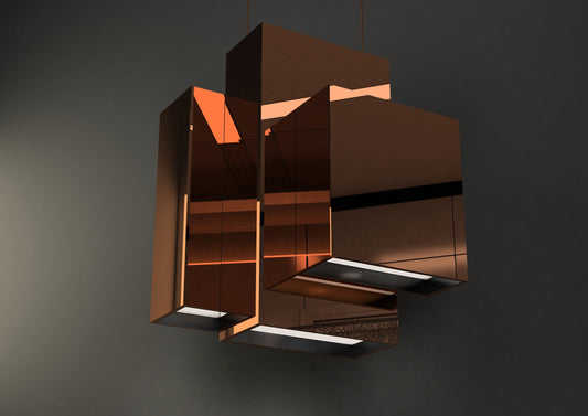 Quasar Blox Suspension Pendant In Copper - ID 8994
