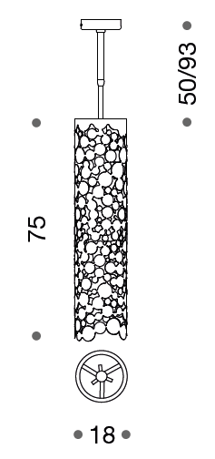 Chelsfield 18cm Suspension Pendant Light - ID 8074