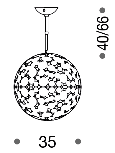 Chelsfield 35cm Suspension Pendant Light - ID 8082