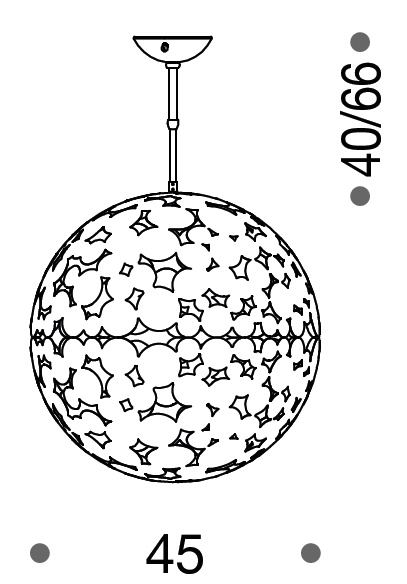 Chelsfield 45cm Suspension Pendant Light - ID 8081