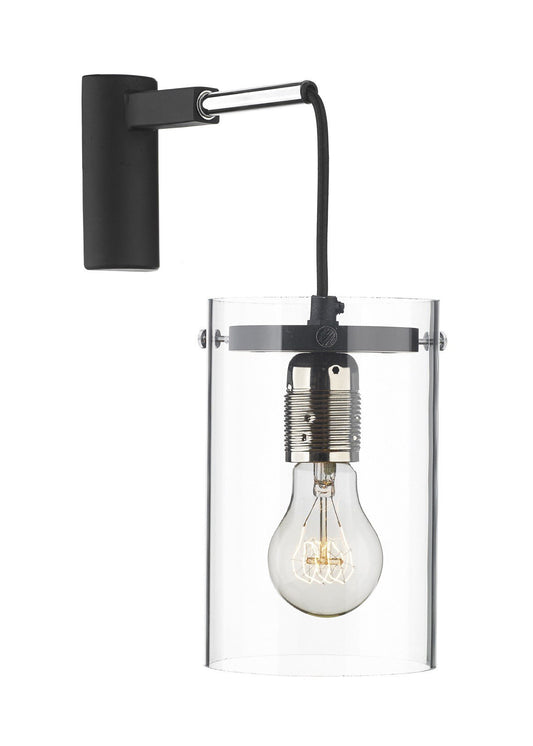 David Hunt Cincinatti Wall Light With Black Cable - London Lighting - 1