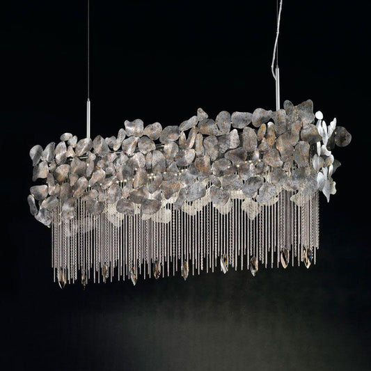 Corten 4 LED Long Chandelier