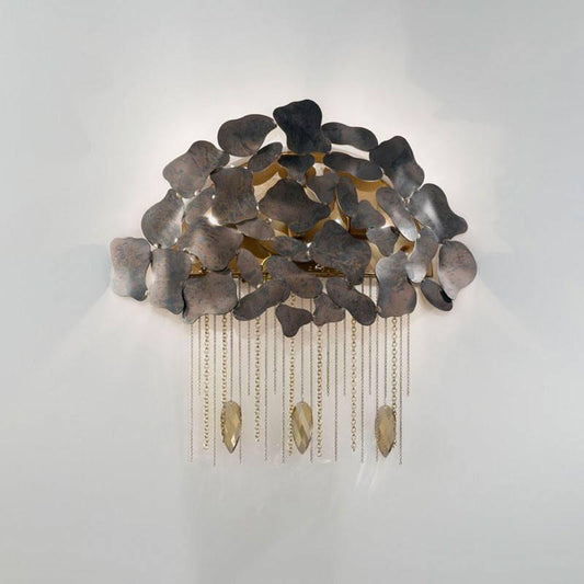 Corten Wall Light 49cm in height and 49cm wide